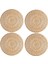 4 Paket Dokuma Servis Altlığı, Bardak Altlığı, Yuvarlak Mısır Kabuğu Servis Altlığı Rattan Masa Altlığı, Çay Kahve Için, Isı Yalıtım Pedleri, 9.8 Inç (Yurt Dışından) 1