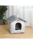 Pembe Tarzı 40CMX32CMX35CM Ayrılabilir Kedi Evi Mat ile Sevimli Karikatür Köpek Evi Sıcak Konfor Lüks Kedi Mağara Yatağı Evcil Hayvan Malzemeleri (Yurt Dışından) 4