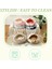 Gri Krem Tarzı 5kg Için 40CM Ultra Yumuşak Peluş Kedi Çadır Mağara Yatak Pet Köpek Yatakları Yastık Rahat Yuva Donut Sarılma Kediler Köpek Için Kendinden Isınma Uyku Yatağı (Yurt Dışından) 4