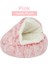 Pembe Uzun Peluş Tarzı 40X40CM Kış Uzun Peluş Pet Kedi Yatak Yuvarlak Ev Yastık Sıcak Lüks Kedi Sepeti Uyku Çantası Yuva Kulübesi 2 In 1 Küçük Köpek Kedi Evi Için (Yurt Dışından) 1