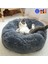 Drak Gri Tarzı Xs Çapı 40CM Kedi Yatak Ev Yuvarlak Uzun Peluş Süper Yumuşak Pet Köpek Yatağı Kış Sıcak Uyku Tulumu Yavru Büyük Köpekler Için Yuva Ürünleri Kedi Mat (Yurt Dışından) 2