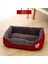 Şarap Kırmızısı Tarzı 58X45 cm Pet Büyük Köpek Yatağı Sıcak Ev Şeker Renkli Kare Yuva Küçük Orta Büyük Köpekler Için Pet Kulübesi Kedi Yavrusu Artı Boyutu Köpek Sepetleri (Yurt Dışından) 1