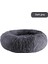 Drak Gri Tarzı Çap 40CM Donut Köpek Yatağı Sıcak Yumuşak Uzun Peluş Pet Yastık Için Samll Büyük Köpek Evi Kedi Sakinleştirici Yatak Yıkanabilir Kulübesi Kanepe Köpekler Malzemeleri (Yurt Dışından) 1