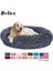 Haki Stili Çap 40CM Donut Köpek Yatağı Sıcak Yumuşak Uzun Peluş Pet Yastık Için Samll Büyük Köpek Evi Kedi Sakinleştirici Yatak Yıkanabilir Kulübesi Kanepe Köpekler Malzemeleri (Yurt Dışından) 2