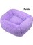 Mor Tarzı S 55X45X20CM Kare Köpek Yatağı Uzun Peluş Düz Renk Pet Yatakları Küçük Orta Büyük Evcil Hayvanlar Için Kedi Mat Süper Yumuşak Kış Sıcak Uyku Paspasları (Yurt Dışından) 1