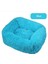 Mavi Stil 45X35CM Pet Yataklar Uzun Peluş Köpek Yatağı Kare Düz Renk Yavru Yataklar Küçük Orta Büyük Evcil Hayvanlar Için Mat Kış Sıcak Yatak Kedi Yastıkları (Yurt Dışından) 1