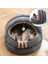 Stil A-Sarı Stil 35CM Pet House Top Köpek Kulübesi ile Yarı Kapalı Kedi Yuvası Sıcak Kedi Evi Mercan Polar Evcil Hayvan Yatakları Çıkarılabilir Kediler Mağara Evcil Hayvan Malzemeleri (Yurt Dışından) 2