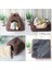 Pembe Tarzı M 35X35CM Pet Kedi Evi Kanepe Yatak Köpek Kulübesi Kış Sıcak Köpek Için Uyku Köpek Kedi Malzemeleri Kesim Kediler Paspaslar (Yurt Dışından) 3