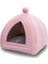 Pembe Tarzı 36X36X40CM Kış Kedi Yatak Evi Çıkarılabilir ve Yıkanabilir Çadır Tipi Kediler Yuva Yumuşak Kaymaz Alt Pet Mağarası Yavru Kediler Için Uyku Malzemeleri (Yurt Dışından) 1