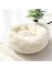 Beyaz Stil 40CM Süper Yumuşak Kedi Yatak Evi Sıcak Kış Kedi Yavrusu Uyku Yatakları Yuva Uzun Peluş Yavru Yuvarlak Kanepe Küçük Köpekler Kedi Kulübesi Kaymaz (Yurt Dışından) 1