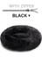Gwll-Siyah Stil XS-40CM Vıp Yuvarlak Zip Pet Köpek Yatağı Büyük Küçük Köpek Kedi Evi Uzun Peluş Mat Kanepe Süper Yumuşak Pet Yatak Kulübesi Köpek Sakinleştirici Yatak (Yurt Dışından) 1