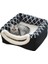 Siyah-Zebra Tarzı M 35X33X30CM 2 In 1 Kedi Çadır Mağara Yatak Yumuşak Kapalı Kapalı Kapalı Pet House Rahat Kedi Yavrusu Uyku Yatakları Köpek Yavrusu Için Çıkarılabilir Yastık ile (Yurt Dışından) 4