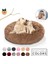 Peripembe Tarzı Xs-40 Yuvarlak Uzun Peluş Köpek Yatağı Çıkarılabilir Yıkanabilir Fermuar Pet Mat Kış Sıcak Uyuyan Kediler Yuva Yumuşak Sepet Yastık Taşınabilir (Yurt Dışından) 2