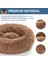 Peripembe Tarzı Xs-40 Yuvarlak Uzun Peluş Köpek Yatağı Çıkarılabilir Yıkanabilir Fermuar Pet Mat Kış Sıcak Uyuyan Kediler Yuva Yumuşak Sepet Yastık Taşınabilir (Yurt Dışından) 4