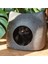 Stil 3 Kahverengi Stil Taşınabilir Kedi Şekli Pet Yatak Kedi Mağarası Uyku Tulumu Fermuarlı Yumurta Şekli Keçe Kumaş Pet House Yuva Kedi Sepeti Yastık ile (Yurt Dışından) 3