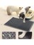 Gri Tarzı 55X75 cm Kedi Kumu Mat Petek Çift Katmanlı Su Geçirmez Idrar Geçirmez Yakalama Mat Çöp Kutusu Mat Kolay Temiz Dağılma Kontrolü Kum Paspasları (Yurt Dışından) 5