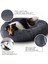 Beyazkırmızı Stil XS-40CM Sakinleştirici Donut Köpek Yatağı Xxl Sıcak Yumuşak Uzun Peluş Samll Için Pet Yastık Büyük Köpek Evi Kedi Kral Yatak Yıkanabilir Kabarık Pet Kanepe Mat (Yurt Dışından) 3