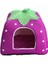 Mor Evcil Hayvan Evi Stili 31X31 cm Kawaii Sevimli Kedi Yatak Evi Köpekler Için Çilek Pet Kedi Evi Kulübesi Kış Sıcak Kediler Için Yumuşak Kedi Yatakları Aksesuarları Cama Gato Pug (Yurt Dışından) 1
