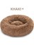 Gw-Haki Tarzı XL-80CM Vıp Yuvarlak Zip Pet Köpek Yatağı Büyük Küçük Köpek Kedi Evi Uzun Peluş Mat Kanepe Süper Yumuşak Pet Yatak Kulübesi Köpek Sakinleştirici Yatak (Yurt Dışından) 1
