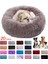 Parlak Pembe Tarzı 40CM Yuvarlak Büyük Köpek Çekyat Fermuarlı Yıkanabilir Kapak Pet Yatak Kedi Yatak Paspasları Kış Sıcak Uyku Evcil Hayvanlar Net Yastık Köpekler Malzemeleri (Yurt Dışından) 2