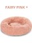 Gw-Peri Pembe Tarzı XXXL-110CM Vıp Yuvarlak Zip Pet Köpek Yatağı Büyük Küçük Köpek Kedi Evi Uzun Peluş Mat Kanepe Süper Yumuşak Pet Yatak Kulübesi Köpek Sakinleştirici Yatak (Yurt Dışından) 1