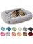 Koyu Gri Tarzı S 55X45X20CM Kare Köpek Yatağı Uzun Peluş Düz Renk Pet Yatakları Küçük Orta Büyük Evcil Hayvanlar Için Kedi Mat Süper Yumuşak Kış Sıcak Uyku Paspasları (Yurt Dışından) 3