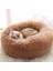 Haki Stili 50CM 10 Renk Süper Yumuşak Kedi Yatağı Yuvarlak Kabarık Kedi Uyku Sepeti Uzun Peluş Sıcak Pet Mat Sevimli Hafif Rahat Dokunmatik Kulübesi (Yurt Dışından) 1
