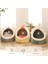 No.3 Tarzı S 31X30X29CM Kedi Pedi Yatak Tatlı Yumuşak Sıcak Pet Sepeti Rahat Yavru Kedi Şezlong Yastık Pet House Çadır Küçük Köpek Mat Yıkanabilir Kediler Kış Yatakları (Yurt Dışından) 3
