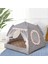 Beyaz Stil L Beden Pet Çadır Taşınabilir Katlanır Pet House Köpek Kedi Yatak Yaz Rahat Hamak Kulübesi Kedi Kafesi Küçük Köpekler Için Yatak Yıkanabilir Nefes Çadır (Yurt Dışından) 2