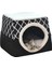 Siyah-Zebra Tarzı Boy 38X38X34CM 2 In 1 Kedi Çadır Mağara Yatak Yumuşak Kapalı Kapalı Kapalı Pet House Rahat Kedi Yavrusu Uyku Yatakları Köpek Yavrusu Için Çıkarılabilir Yastık ile (Yurt Dışından) 3