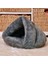 Yeşil Stil 50X50CM Pet Yatak Yumuşak Sıcak Yuva Kulübesi Uyku Tulumu Mat Pad Çadır Kedi Köpek Mağara Evi Için Yıkanabilir Peluş Derin Uyku Kedi Kumu Mat (Yurt Dışından) 3