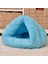 Yeşil Stil 50X50CM Pet Yatak Yumuşak Sıcak Yuva Kulübesi Uyku Tulumu Mat Pad Çadır Kedi Köpek Mağara Evi Için Yıkanabilir Peluş Derin Uyku Kedi Kumu Mat (Yurt Dışından) 4