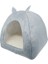 Gri Tarzı L 43CMX43CMX46CM Sevimli Kedi Yatak Kapalı Yavru Ev Kediler Için Sıcak Küçük Köpekler Yuva Katlanabilir Kedi Mağarası Uyku Peluş Paspaslar Yumuşak Kedi Evi (Yurt Dışından) 1