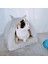 Gri Tarzı L 43CMX43CMX46CM Sevimli Kedi Yatak Kapalı Yavru Ev Kediler Için Sıcak Küçük Köpekler Yuva Katlanabilir Kedi Mağarası Uyku Peluş Paspaslar Yumuşak Kedi Evi (Yurt Dışından) 5