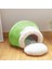 Yeşil Stil S 56X35X29CM Kış Sıcak Kedi Yatak Peluş Yumuşak Taşınabilir Katlanabilir Sevimli Kedi Evi Mağara Uyku Tulumu Yastık Kalınlaşmış Pet Yatak Yavru Ürünleri (Yurt Dışından) 1