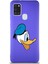 Samsung Galaxy A21S Soft Premier Kapak Donald Duck-F Tasarımlı Silikon Kılıf - Mor 1