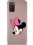 Samsung Galaxy A02S Soft Premier Kapak Minnie Mouse-B Tasarımlı Silikon Kılıf - Pudra 1