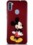 Samsung Galaxy A11 Soft Premier Kapak Mickey Mouse-D Tasarımlı Silikon Kılıf - Mürdüm 1