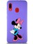 Samsung Galaxy A30 Soft Premier Kapak Minnie Mouse-F Tasarımlı Silikon Kılıf - Mor 1