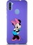Samsung Galaxy A11 Soft Premier Kapak Minnie Mouse-D Tasarımlı Silikon Kılıf - Mor 1