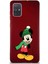 Samsung Galaxy A71 Soft Premier Kapak Mickey Mouse-G Tasarımlı Silikon Kılıf - Mürdüm 1