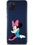 Samsung Galaxy A81 Soft Premier Kapak Minnie Mouse-E Tasarımlı Silikon Kılıf - Lacivert 1