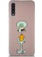 Samsung Galaxy A50S Soft Premier Kapak Squidward Dokunaç Tasarımlı Silikon Kılıf - Pudra 1