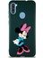 Samsung Galaxy A11 Soft Premier Kapak Minnie Mouse-F Tasarımlı Silikon Kılıf - Yeşil 1