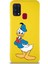 Samsung Galaxy M31 Soft Premier Kapak Donald Duck-D Tasarımlı Silikon Kılıf - Sarı 1