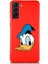 Samsung Galaxy S21 Plus Soft Premier Kapak Donald Duck-B Tasarımlı Silikon Kılıf - Kırmızı 1