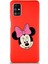 Samsung Galaxy M51 Soft Premier Kapak Minnie Mouse-C Tasarımlı Silikon Kılıf - Kırmızı 1