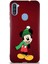 Samsung Galaxy A11 Soft Premier Kapak Mickey Mouse-G Tasarımlı Silikon Kılıf - Mürdüm 1