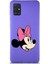 Samsung Galaxy A51 Soft Premier Kapak Minnie Mouse-A Tasarımlı Silikon Kılıf - Mor 1