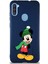 Samsung Galaxy M11 Soft Premier Kapak Mickey Mouse-G Tasarımlı Silikon Kılıf - Lacivert 1